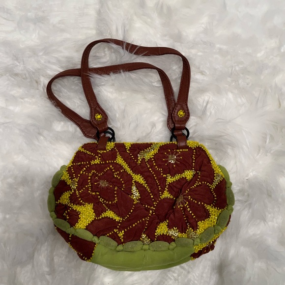 Jamin Puech Handbags - Jasmine Puech Paris Beaded Floral Chiffon Purse